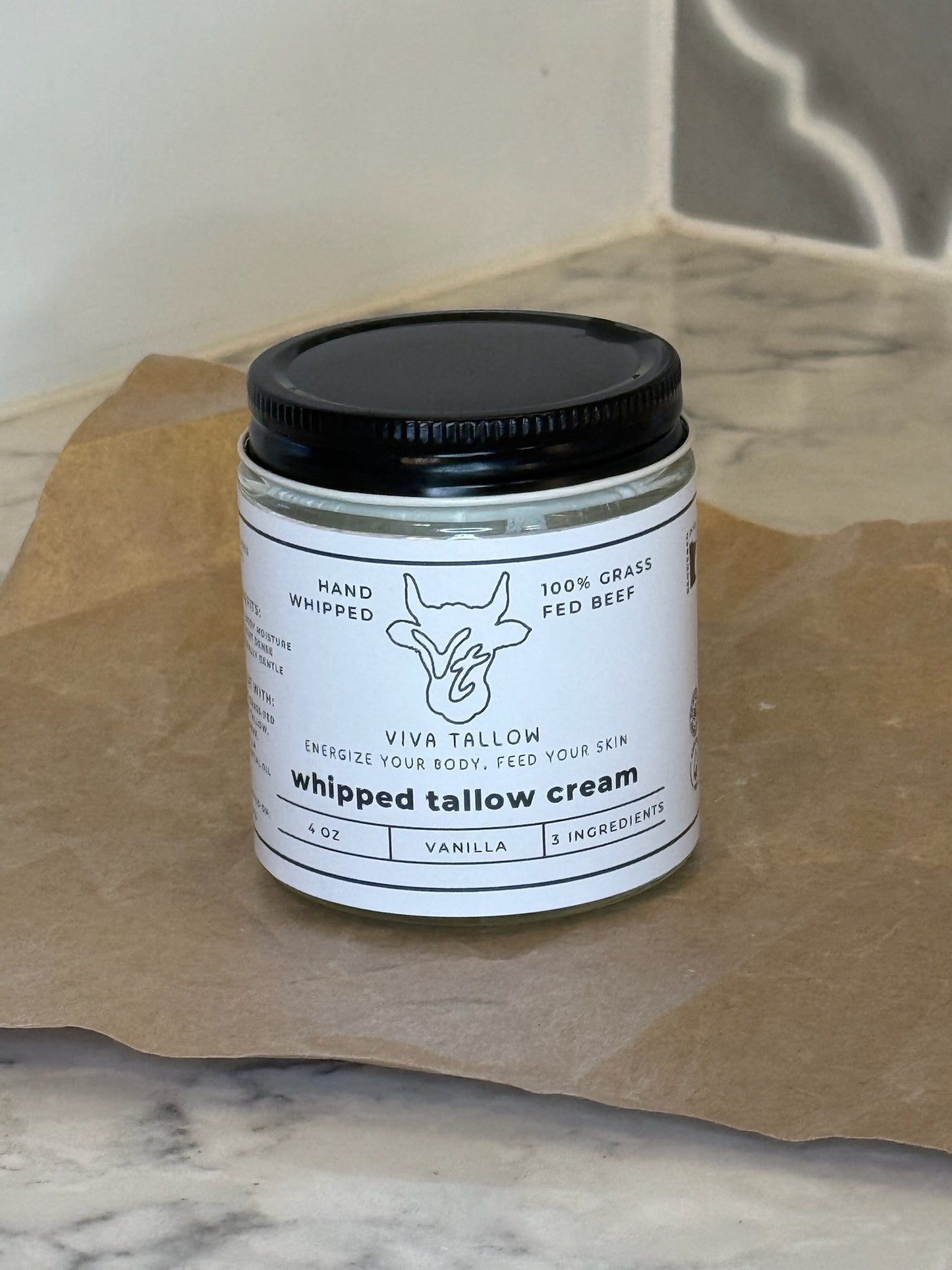 Viva Tallow Whipped Tallow Cream- Vanilla