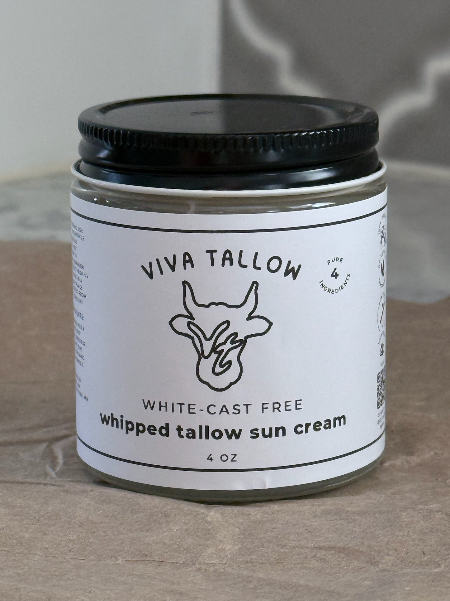 Whipped Tallow Sun Cream (4 oz)
