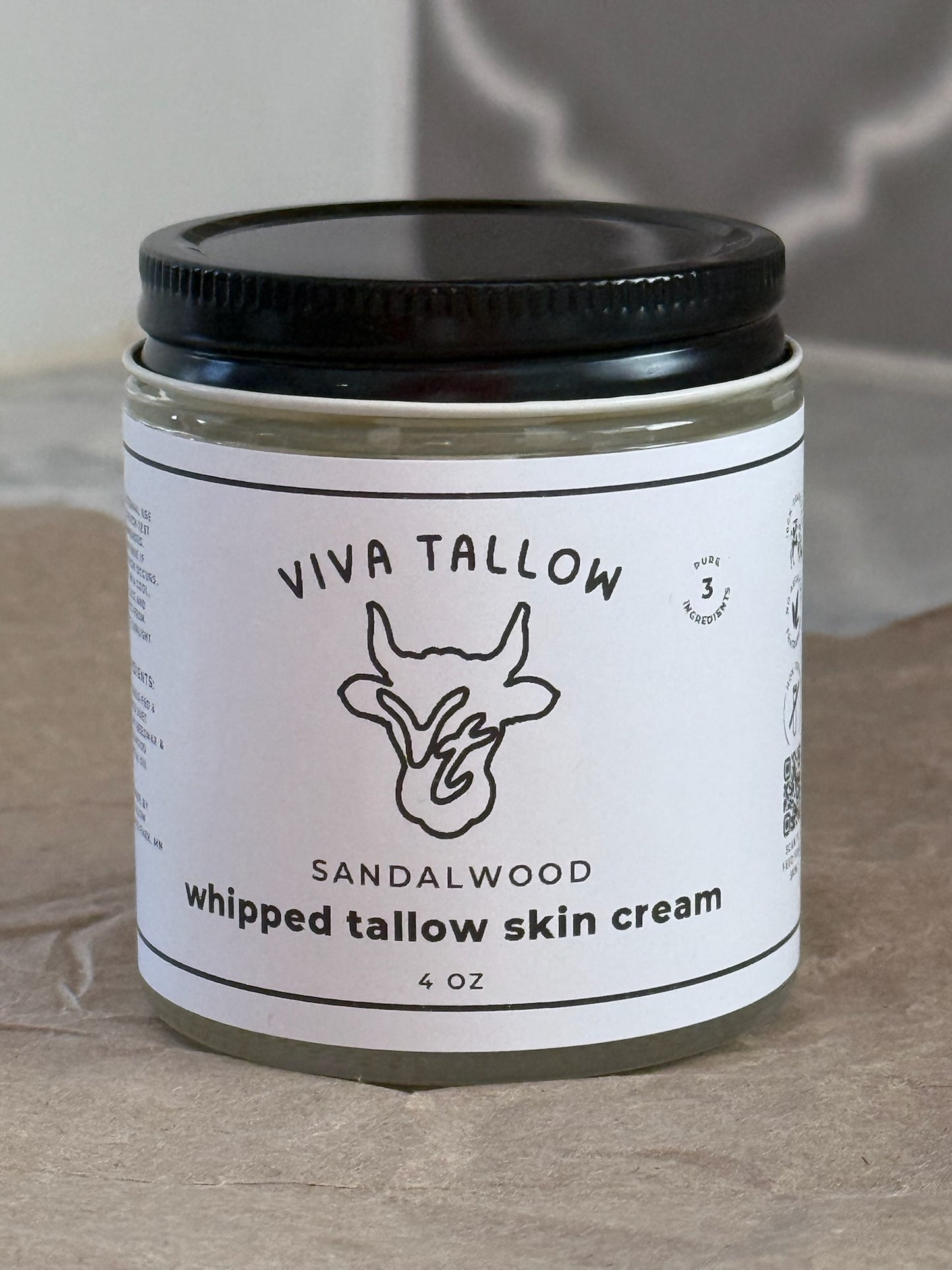 Whipped Tallow Skin Cream (4 oz)