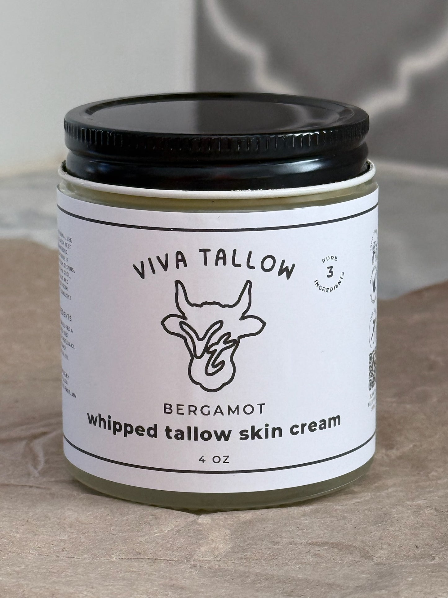 Whipped Tallow Skin Cream (4 oz)